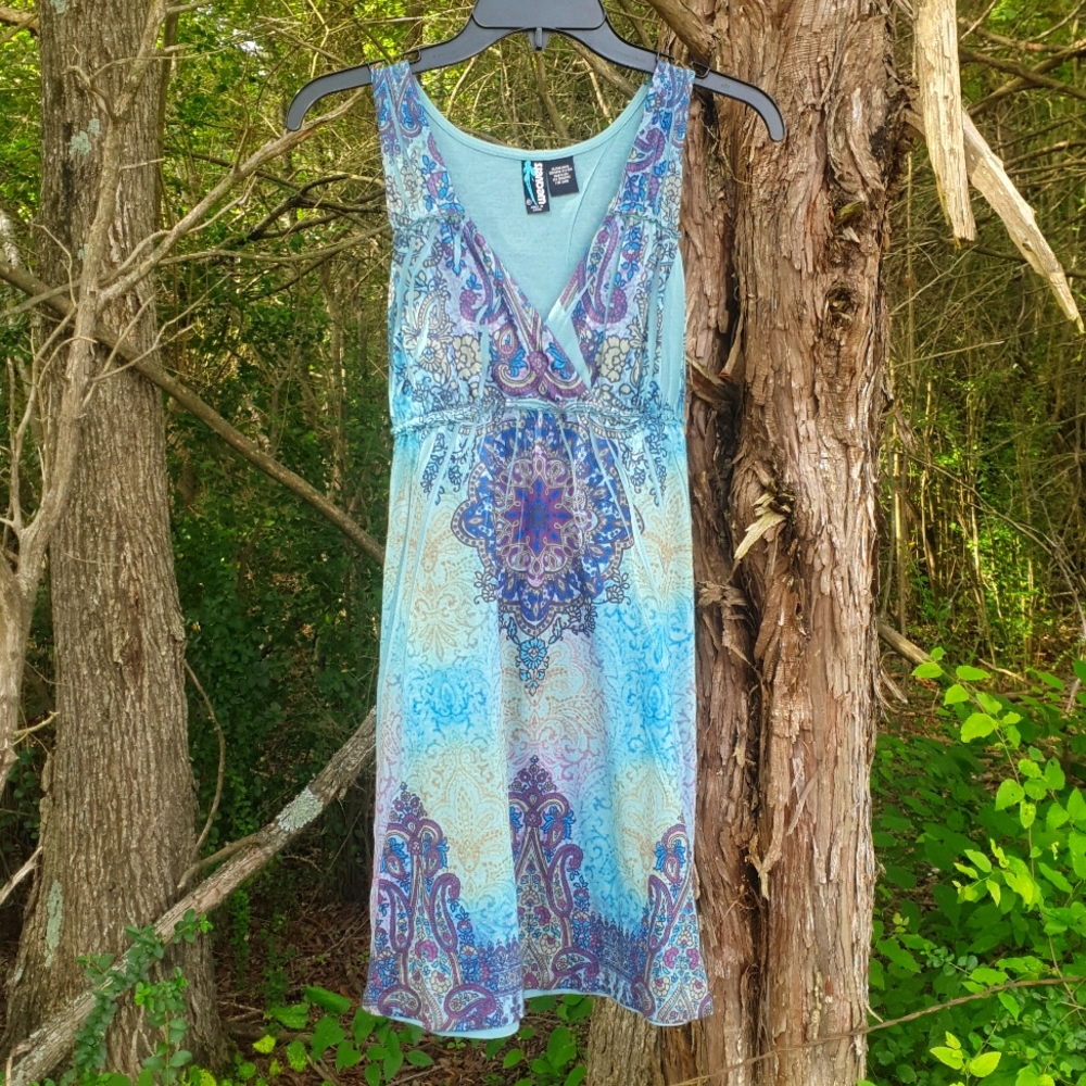 Cute & Comfortable Teal/Purple Dress
